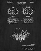 Lego Blueprint Play Room Poster Building Bricks Patent Print - OnTrendAndFab