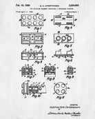 Lego Blueprint Play Room Poster Building Bricks Patent Prints - OnTrendAndFab