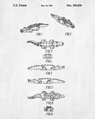 Lego Crocodile Patent Print Animal Building Blocks Poster
