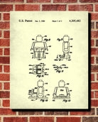 Lego Patent Print Building Brick Blueprint Toy Room Poster - OnTrendAndFab
