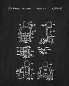 Lego Patent Print Building Brick Blueprint Toy Room Poster - OnTrendAndFab