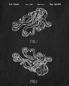 Lego Octopus Patent Print Animal Building Blocks Poster