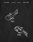Lego Shark Patent Print Animal Building Blocks Poster