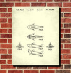 Lego Shark Patent Print Animal Building Blocks Poster