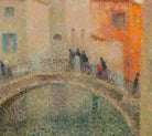 Henri Le Sidaner Fine Art Print, Small Canal, Gray Evening in Venice