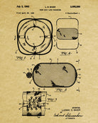 Life Buoy Patent Print Nautical Poster Sailing Decor