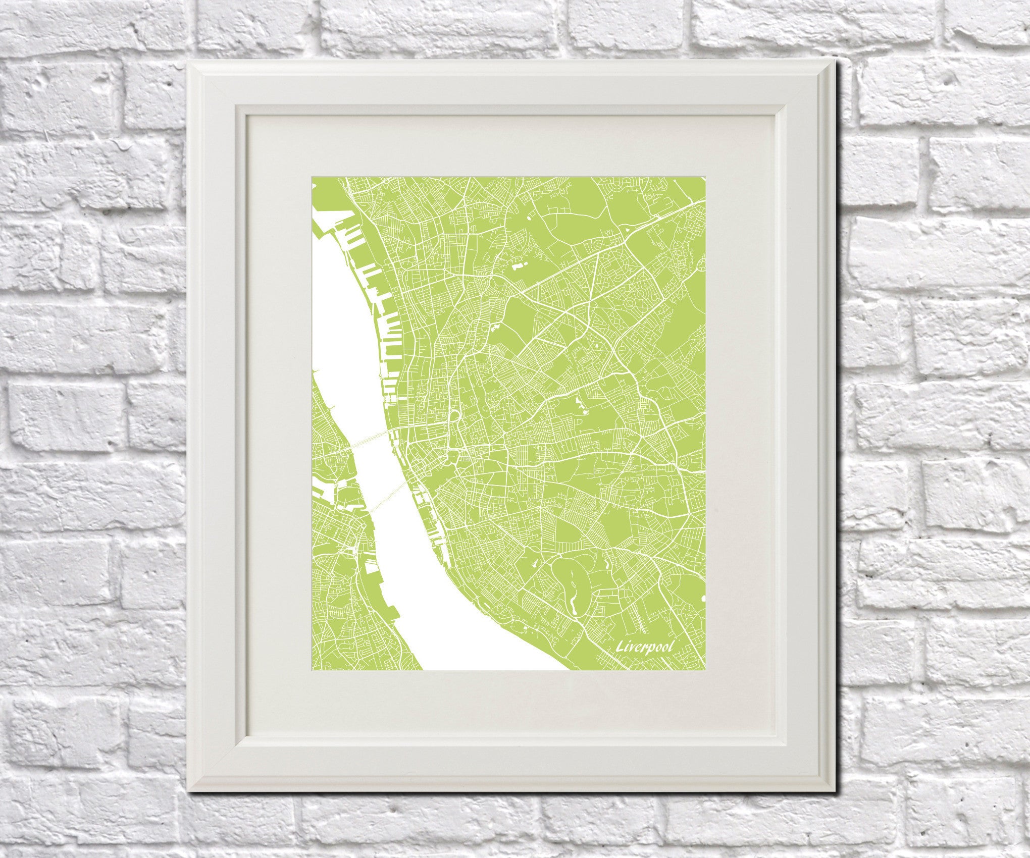Liverpool City Street Map Print Modern Art Poster Home Decor - OnTrendAndFab