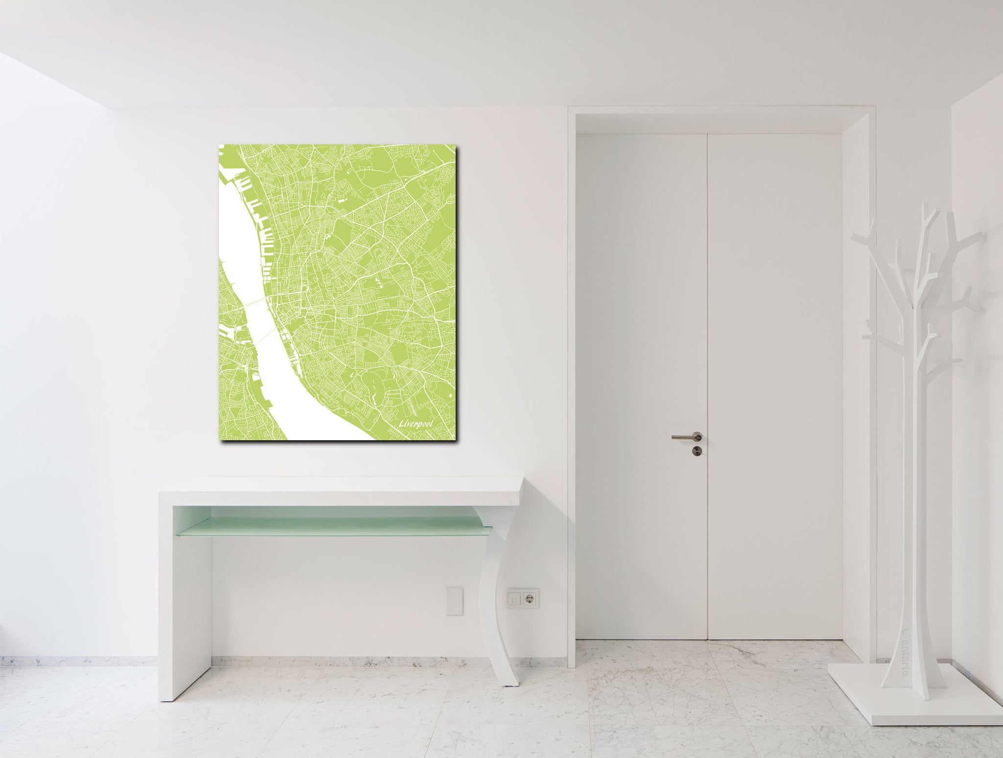 Liverpool City Street Map Print Modern Art Poster Home Decor - OnTrendAndFab