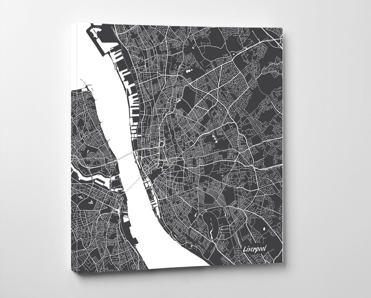 Liverpool City Street Map Print Modern Art Poster Home Decor - OnTrendAndFab