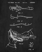 Lobster Fork Patent Print Kitchen Poster Cafe Wall Art