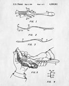 Lobster Fork Patent Print Kitchen Poster Cafe Wall Art
