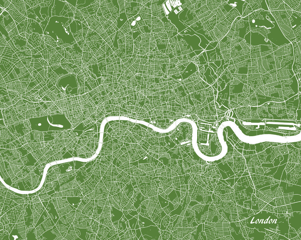 London City Street Map Print Modern Art Poster Home Decor - OnTrendAndFab