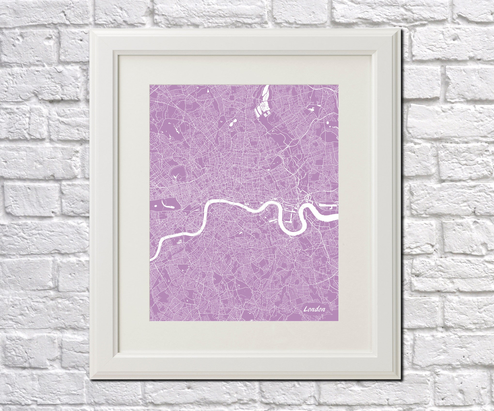 London City Street Map Print Modern Art Poster Home Decor - OnTrendAndFab