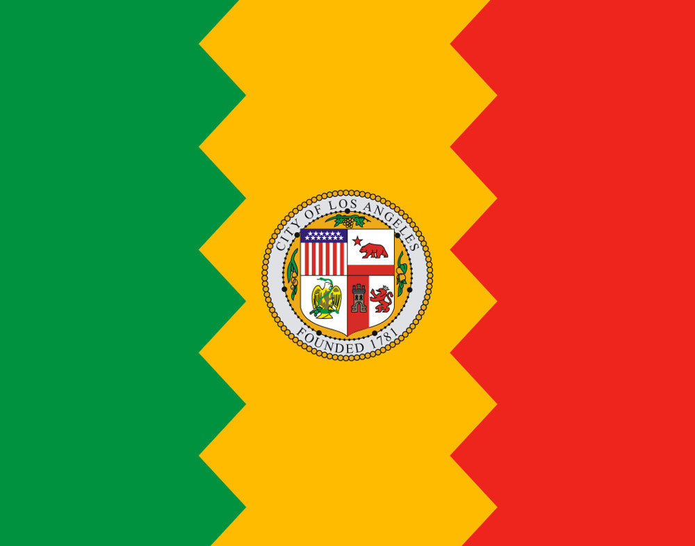 Los Angeles California City Flag Print