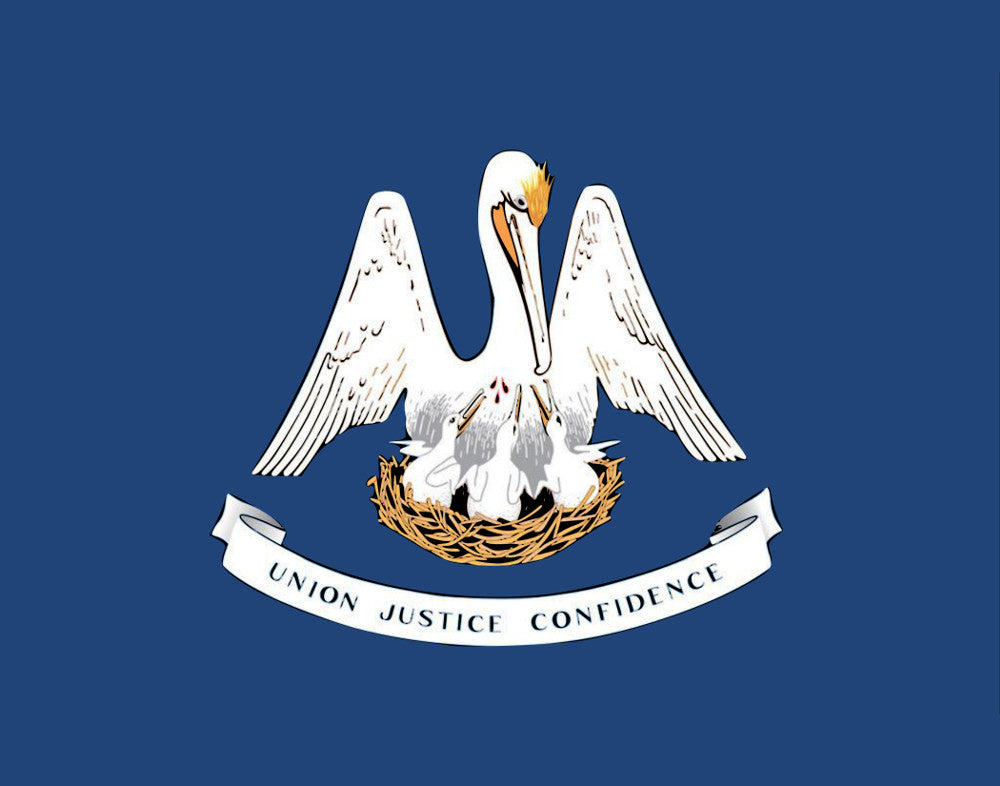 Louisiana State Flag Print