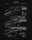 Magazine Firearm Blueprint Rifle Patent Print Gun Poster - OnTrendAndFab