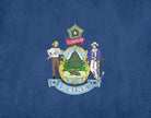 Maine State Flag Print