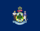 Maine State Flag Print