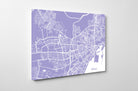 Malaga City Street Map Print Feature Wall Art Poster