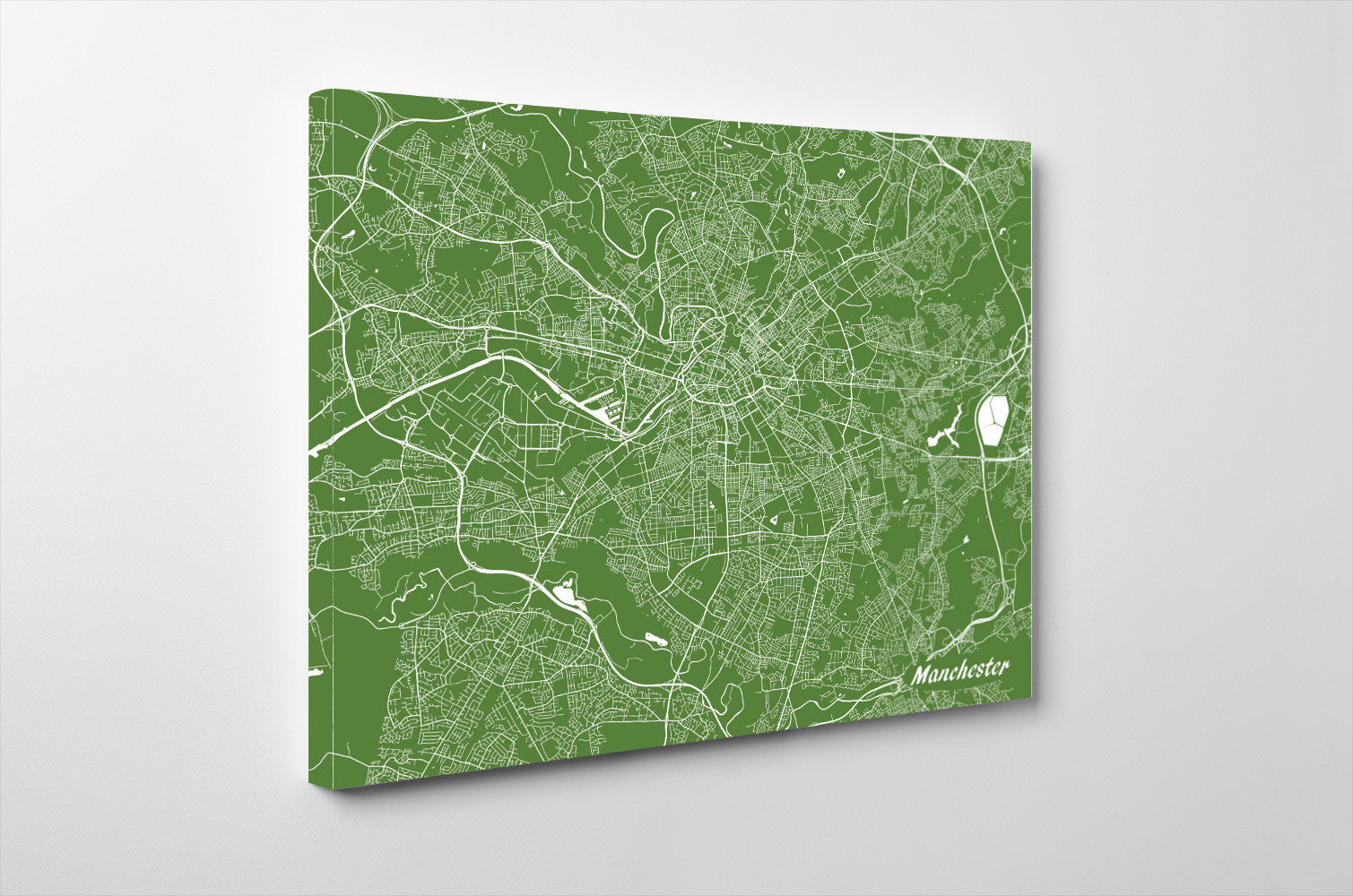 Manchester City Street Map Print Modern Art Poster Home Decor - OnTrendAndFab