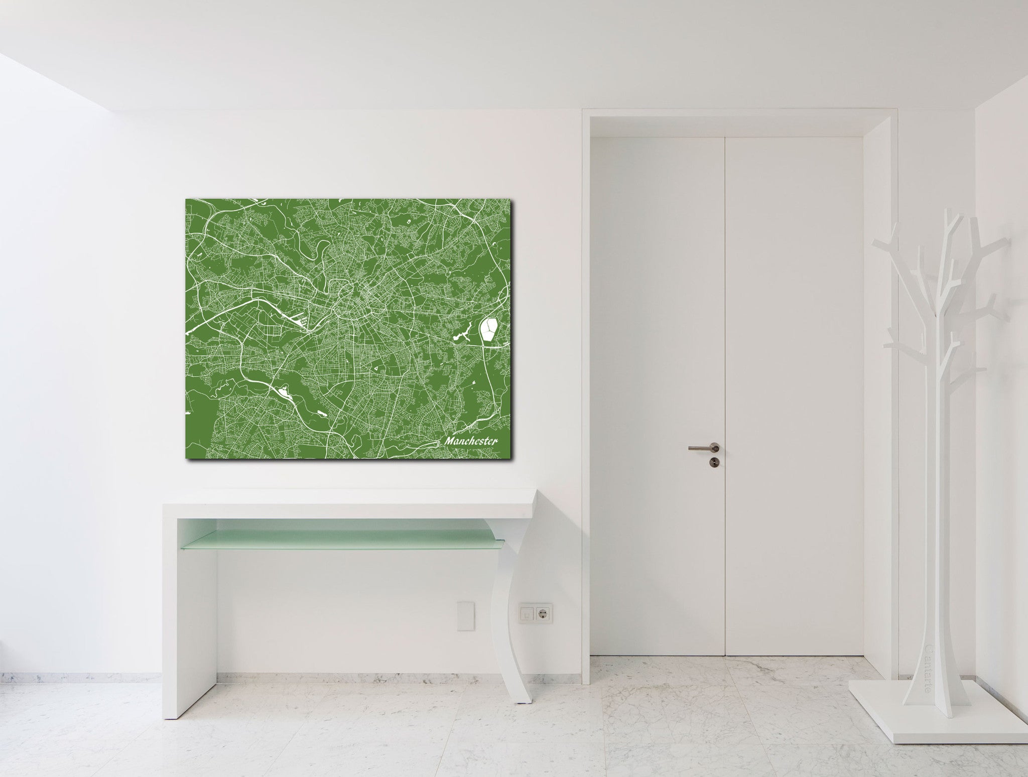 Manchester City Street Map Print Modern Art Poster Home Decor - OnTrendAndFab