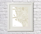 Manila City Street Map Print Feature Wall Art Poster