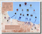 Normandy Invasion Map D-Day the 6th of June 1944