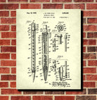 Mechanical Pencil Patent Print Pencil Blueprint Office Poster
