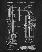 Medical Infusion Patent Print Medical Blueprint Nurse Poster