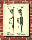 Hypodermic Syringe Patent Print Nurse Poster Medical Blueprint - OnTrendAndFab