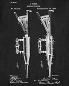 Hypodermic Syringe Patent Print Nurse Poster Medical Blueprint - OnTrendAndFab