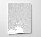 Melbourne City Street Map Print Feature Wall Art Poster