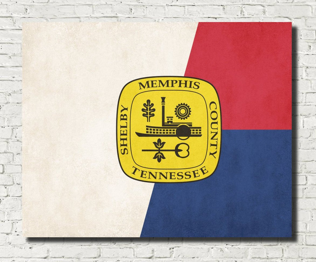 Memphis Tennessee City Flag Print