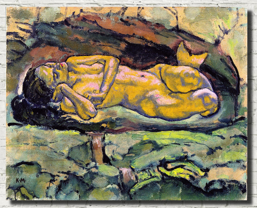 Koloman Moser Fine Art Print, Mermaid