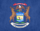 Michigan State Flag Print