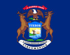 Michigan State Flag Print
