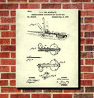 Lamp, Loading Tool Patent Print Gold Rush Mining Poster