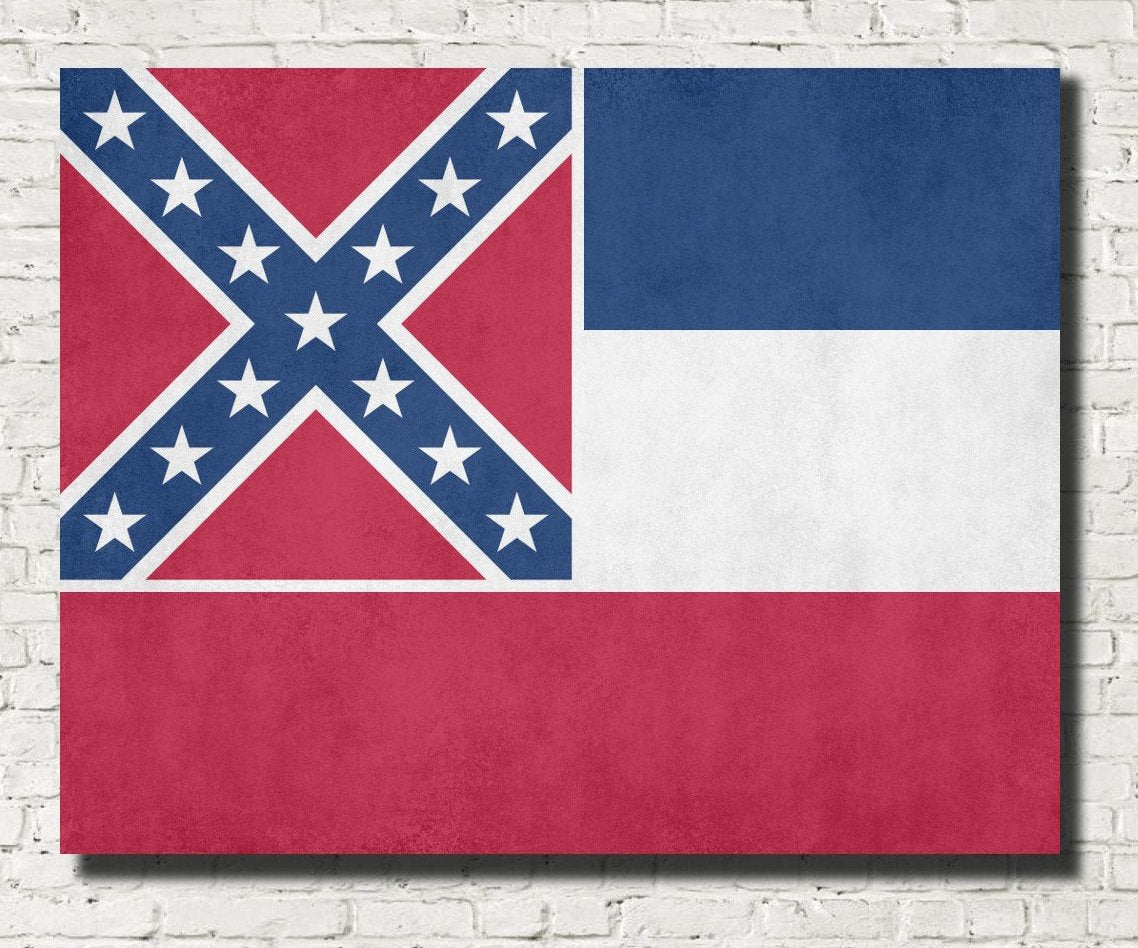 Mississippi State Flag Print