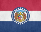 Missouri State Flag Print