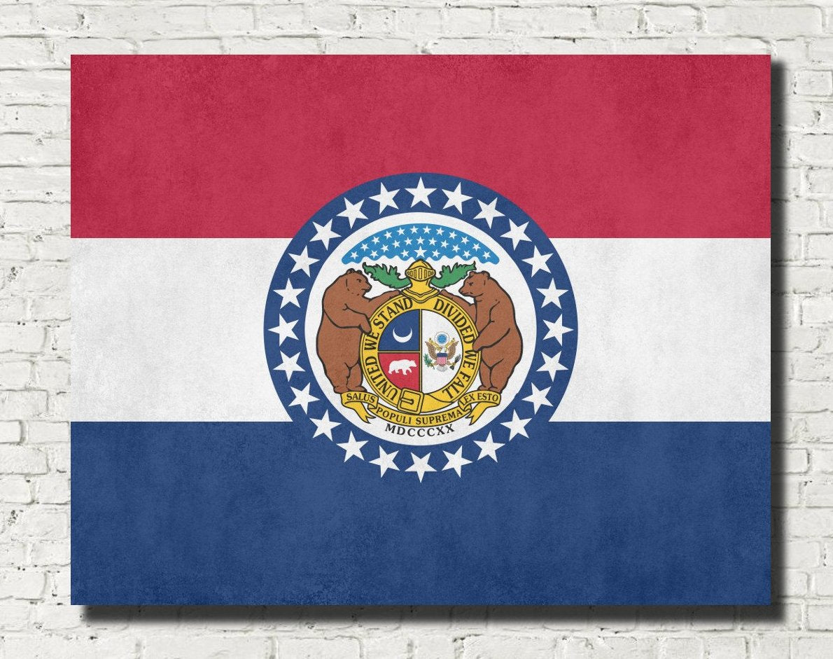 Missouri State Flag Print