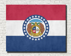 Missouri State Flag Print