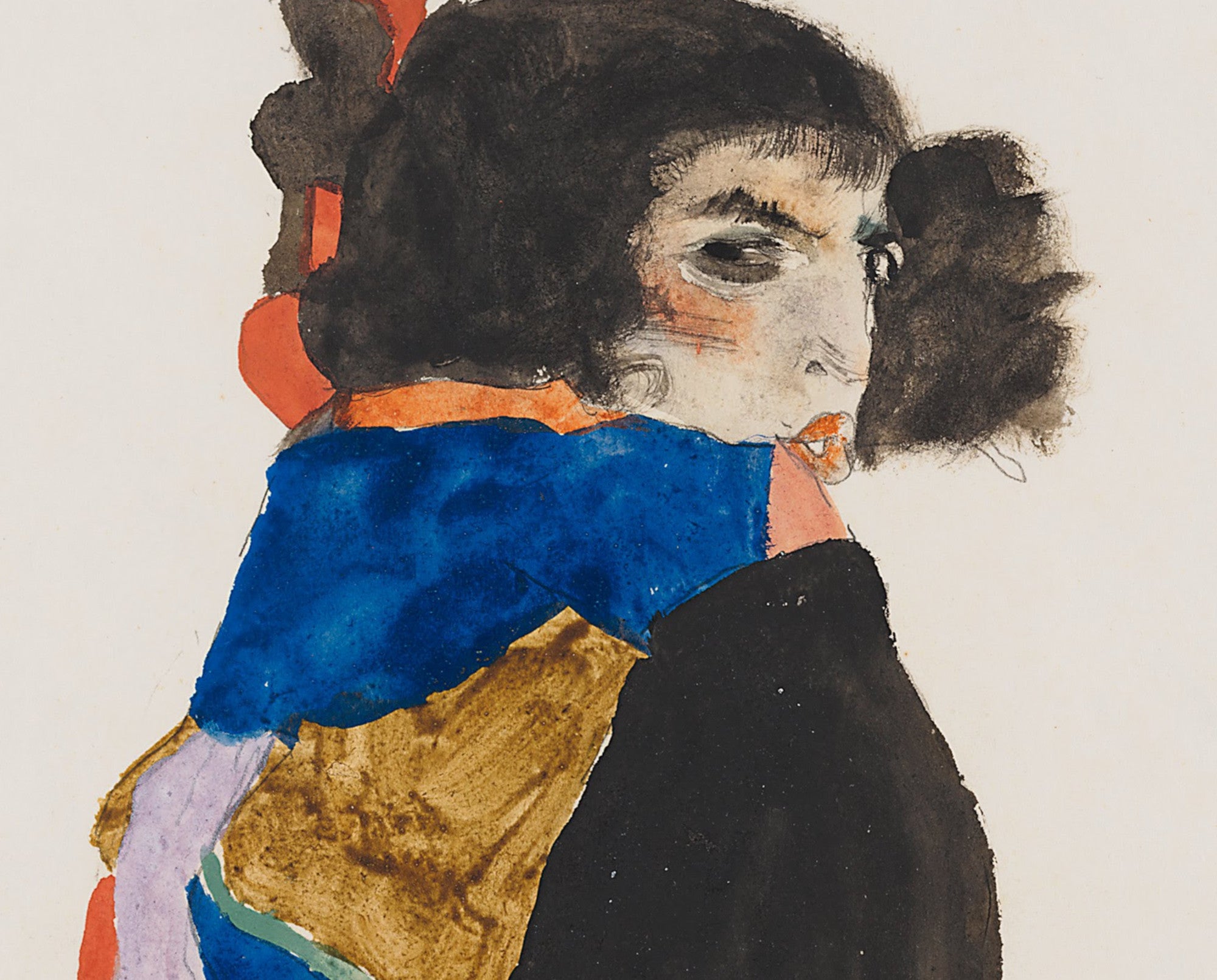 Moa, Cabaret Dancer, Egon Schiele Fine Art Print