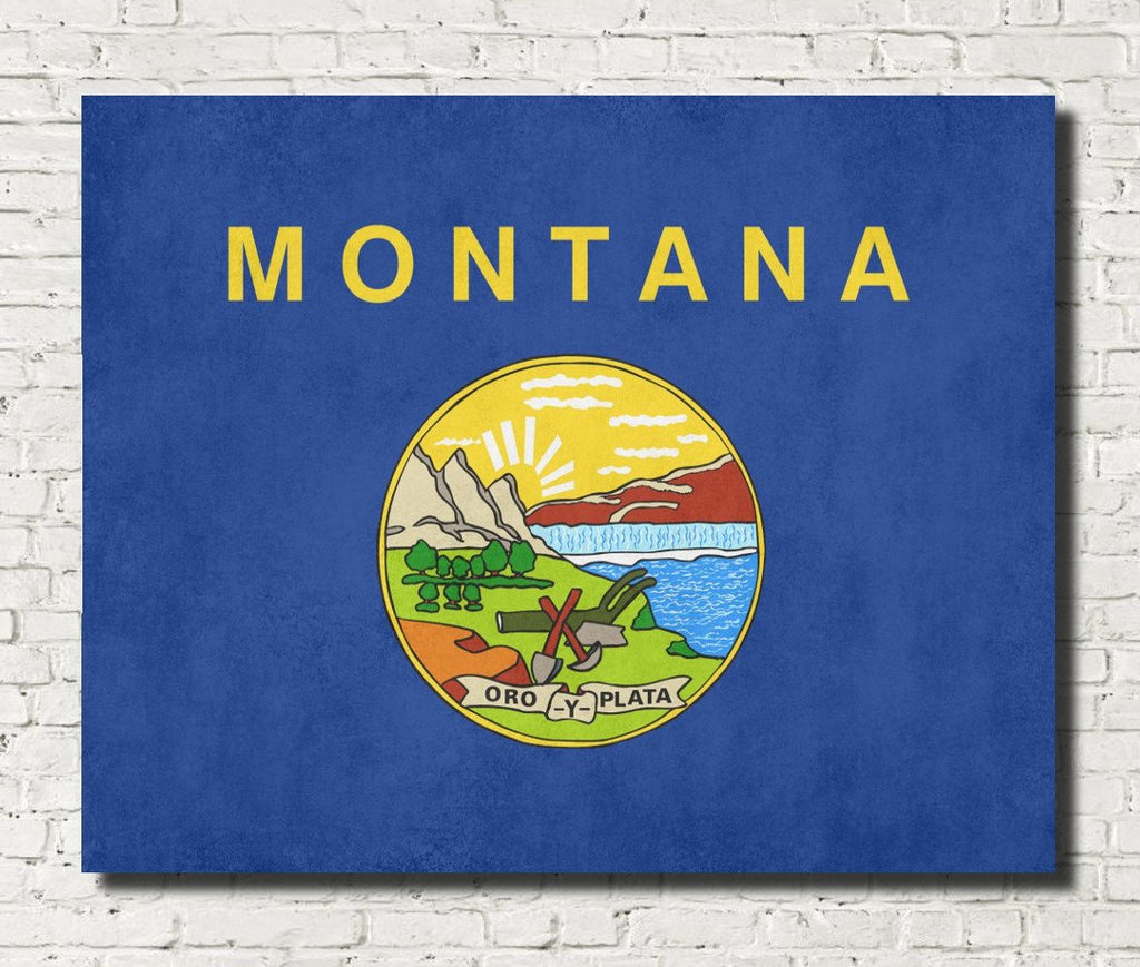 Montana State Flag Print