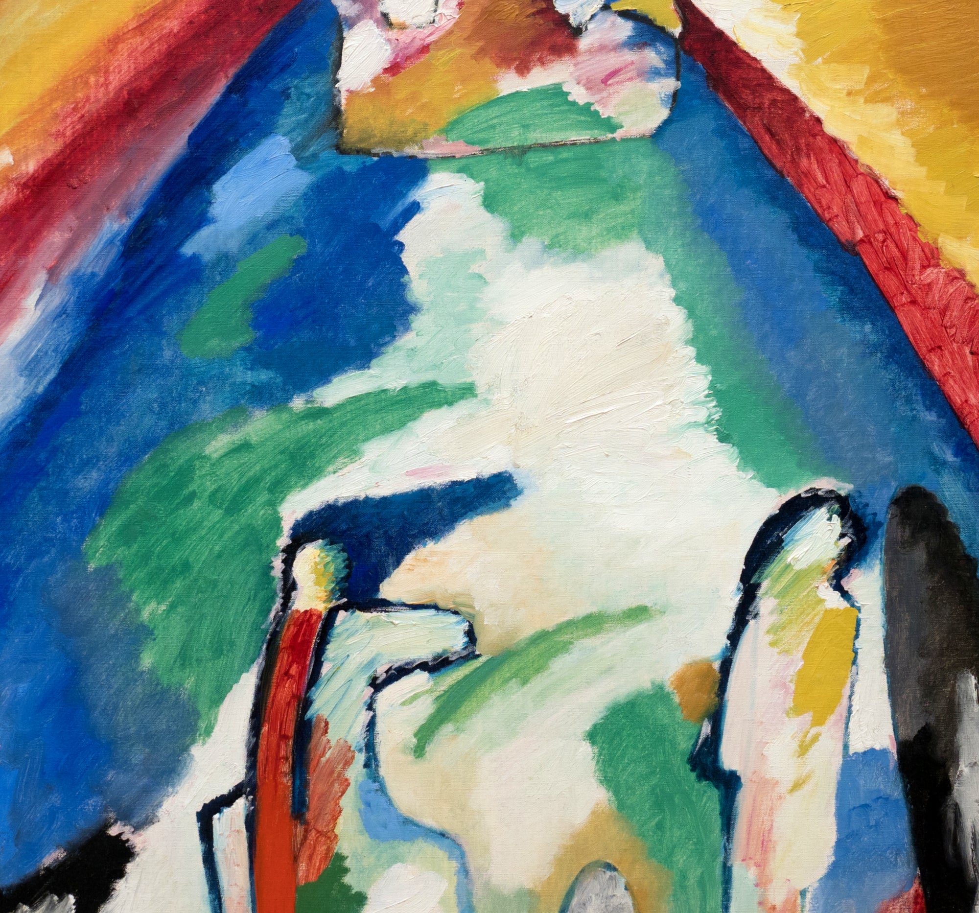 Wassily Kandinsky Fine Art Print, Abstract Composition Mountain
