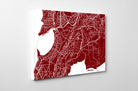Mumbai City Street Map Print Feature Wall Art Poster