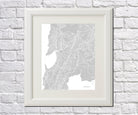 Mumbai City Street Map Print Feature Wall Art Poster