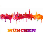 Munich City Skyline Print Wall Art Poster Germany - OnTrendAndFab