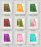 Chicago, Illinois City Street Map Print Modern Art Poster