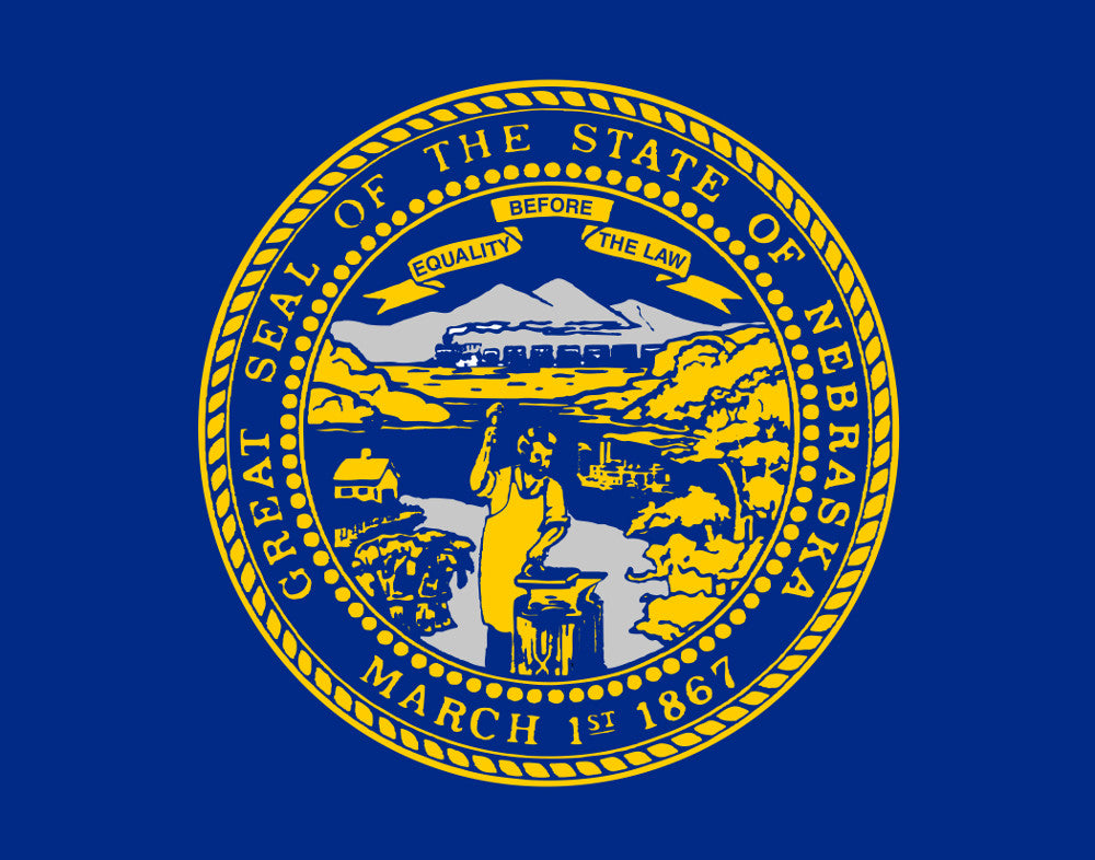 Nebraska State Flag Print
