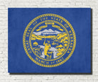 Nebraska State Flag Print